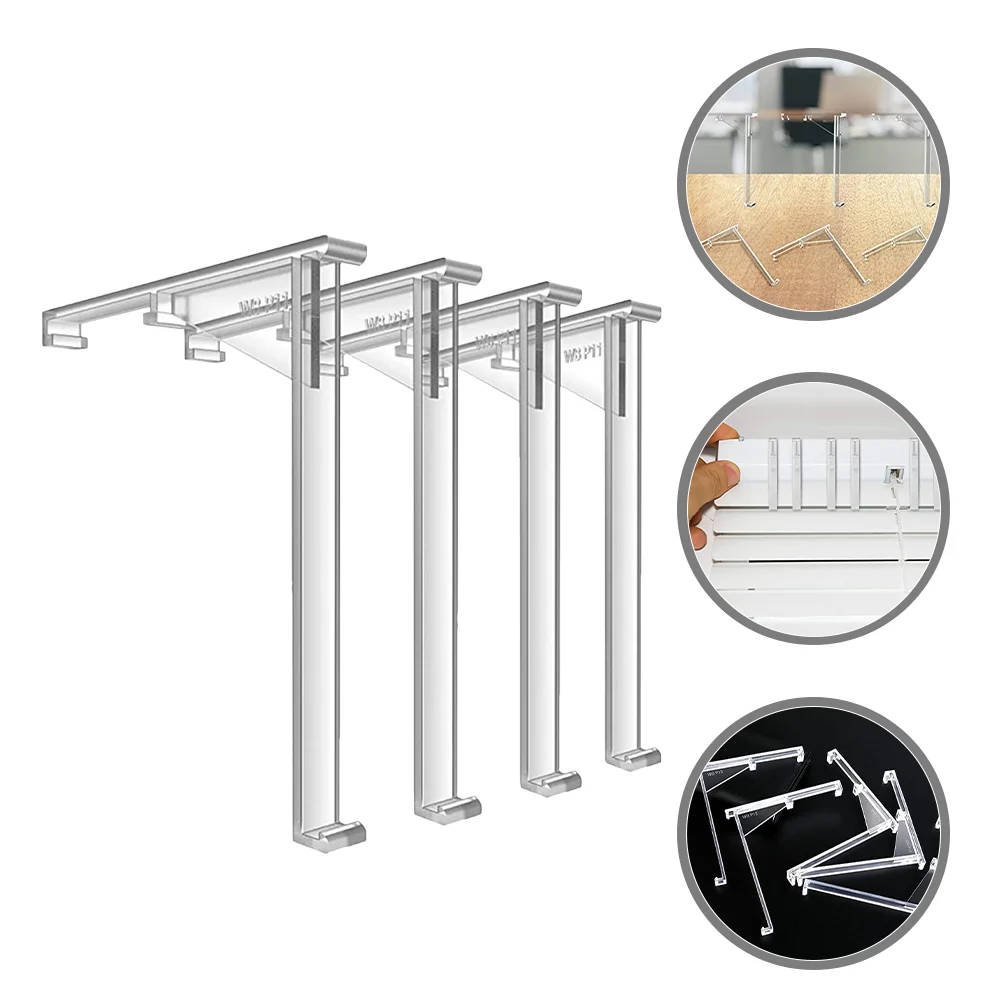 4 Pcs Curtain Right-angle Trim Pieces Blind Clips Vertical Replaceable for Valance Plastic Blinds Replacement Parts