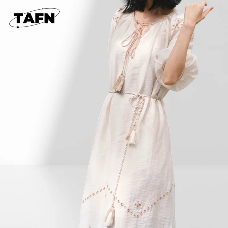 Zomer Boheemse gewaad High Street-jurk Mooi niche-temperament Comfortabel Perfect voor lente- en zomermodeAG1534