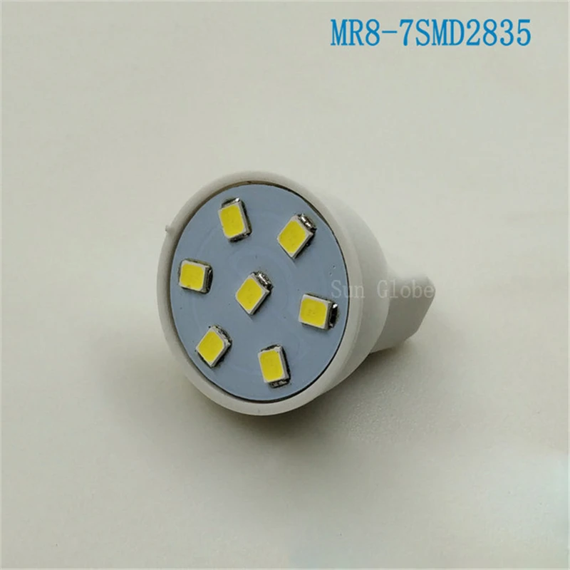 2019 Newest MR8 Lampada Led Lamp AC/DC12V 12-24V Bombillas Led Bulb Spotlight 6LEDs 7LEDS 5050 2835 SMD Lampara Spot Light