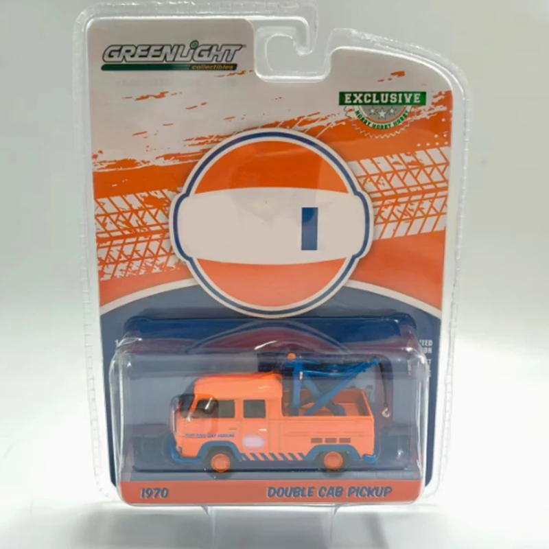 

Greenlight масштаб 1:64 1970, двойная кабина, пикап из сплава, имитация модели автомобиля, статическая коллекция, украшенные праздничные игрушки, сувенирный подарок