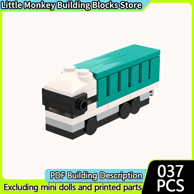 

City Car Model MOC Building Bricks Micro Rigid Truck Modular Technology Children Holiday Gifts Assemble Toys Suit