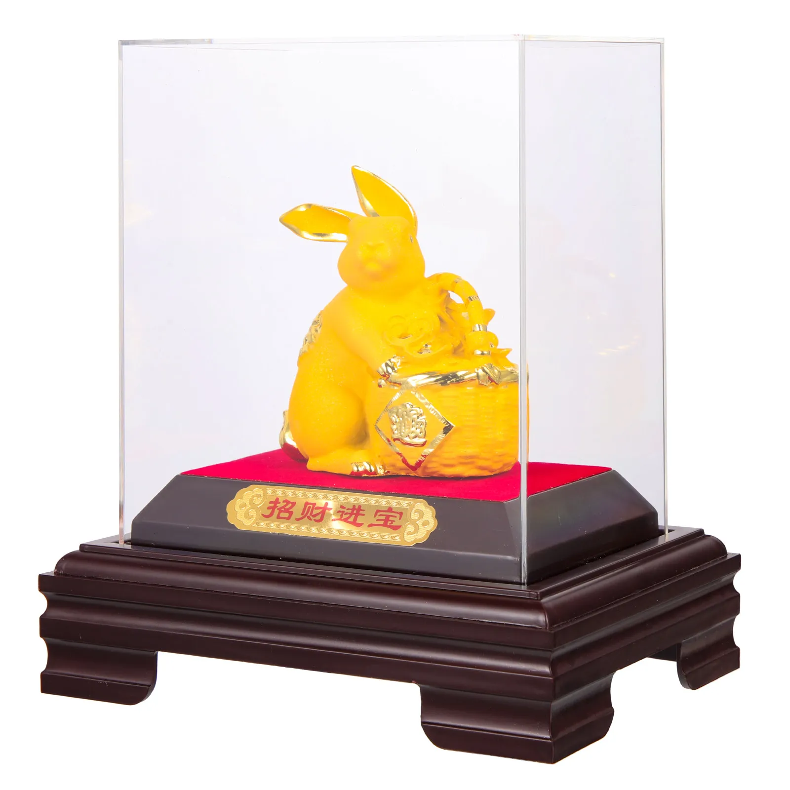 Premium Bunny Shape Adornment for Desktop Garden Home Decor Vibrant Cartoon Rabbit Statue New Year Zodiac Rabbit Decoration