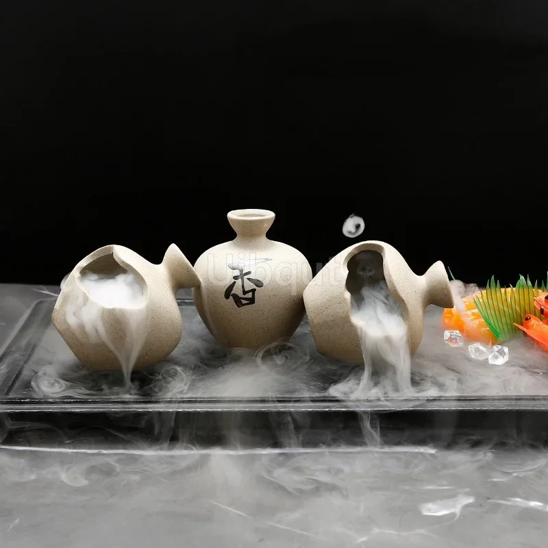 Dry Ice small Bottle Sushi shop Sashimi Plate Decoration Ceramic japanese kitchen tableware Restaurant Toothpick Holder Storage