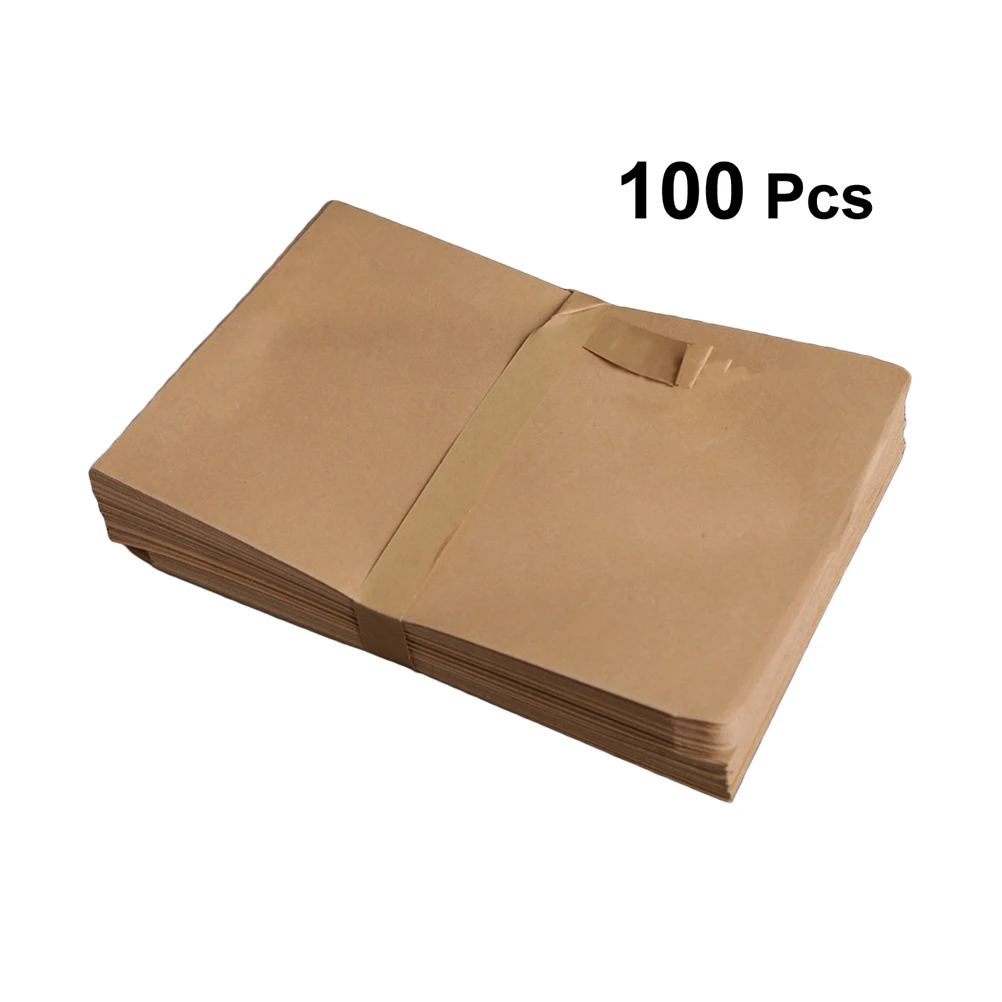 

100pcs Kraft Envelopes Blank Paper Bags Retro Stationery Mail Wrapping Packaging for Cards Letters Invitations