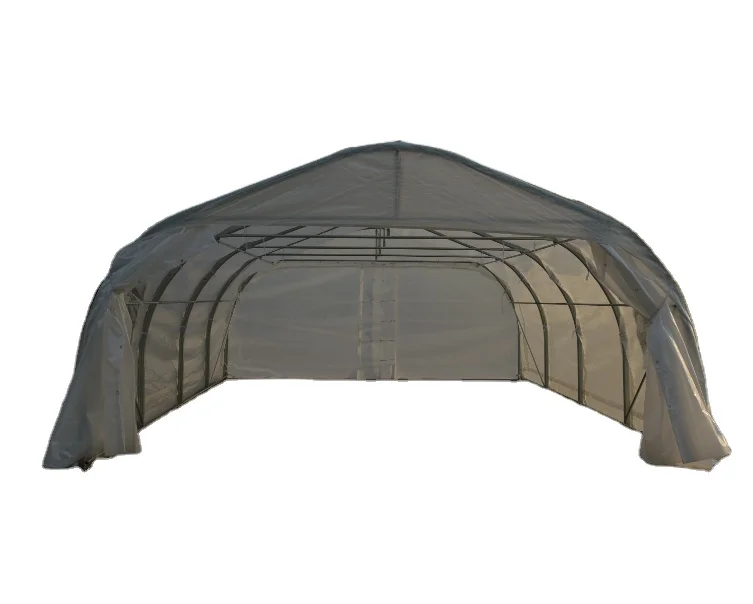 high quality domed top double car shelter with steel frame PE  cover car parking tent shelter garage from chinese factory