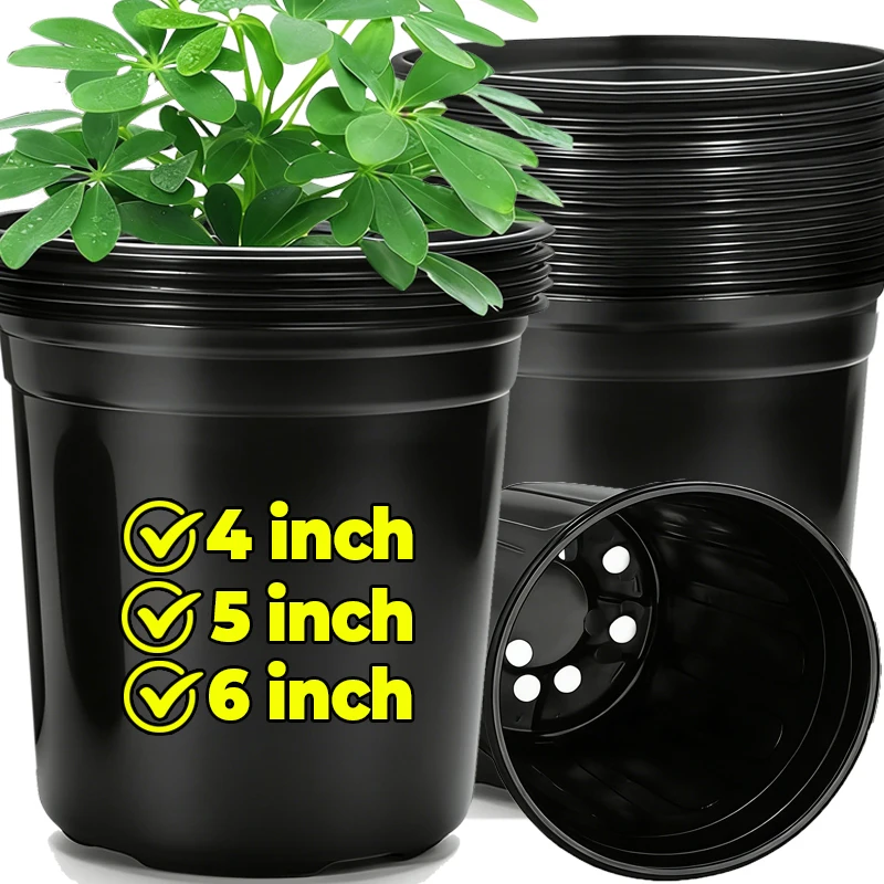 Macetas de Plástico al por Mayor, Cajas de Cultivo para Plantas de Jardín, Macetas Flexibles para Trasplante, Herramientas de Jardinería