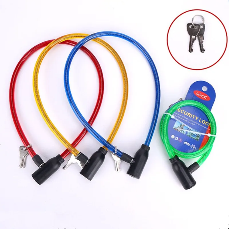 Bike Lock with 2 Keys - Durable Anti-Theft Steel Cable for Bicycles, Electric Scooters & More - Versatile Security for Outdoor Use