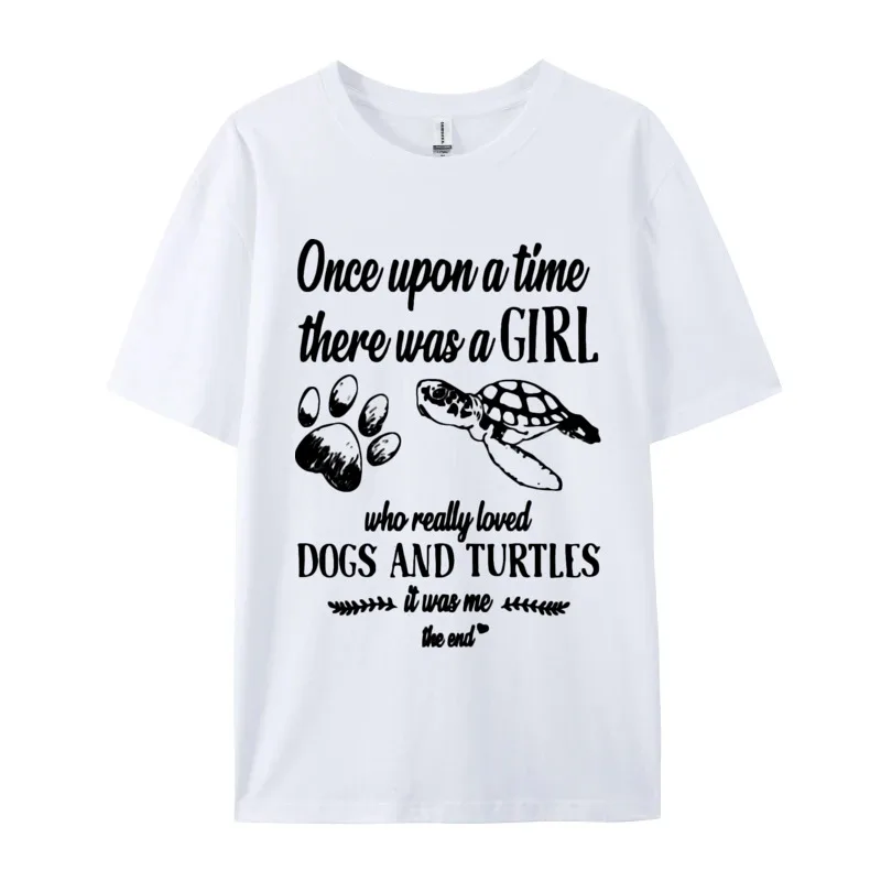 There Was A Girl Who Really Loved Dogs T-shirts Tops T Shirt Cotton Boy Customized Vintage T-shirt Cool Man Luxury Clothing