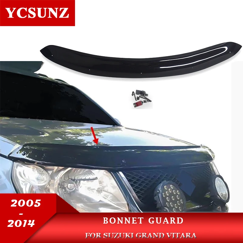 

Bonnet Guards For Suzuki Grand Vitara 2005 2006 2007 2008 2009 2010 2011 2012 2013 2014 Front Bug Shield Hood Deflector