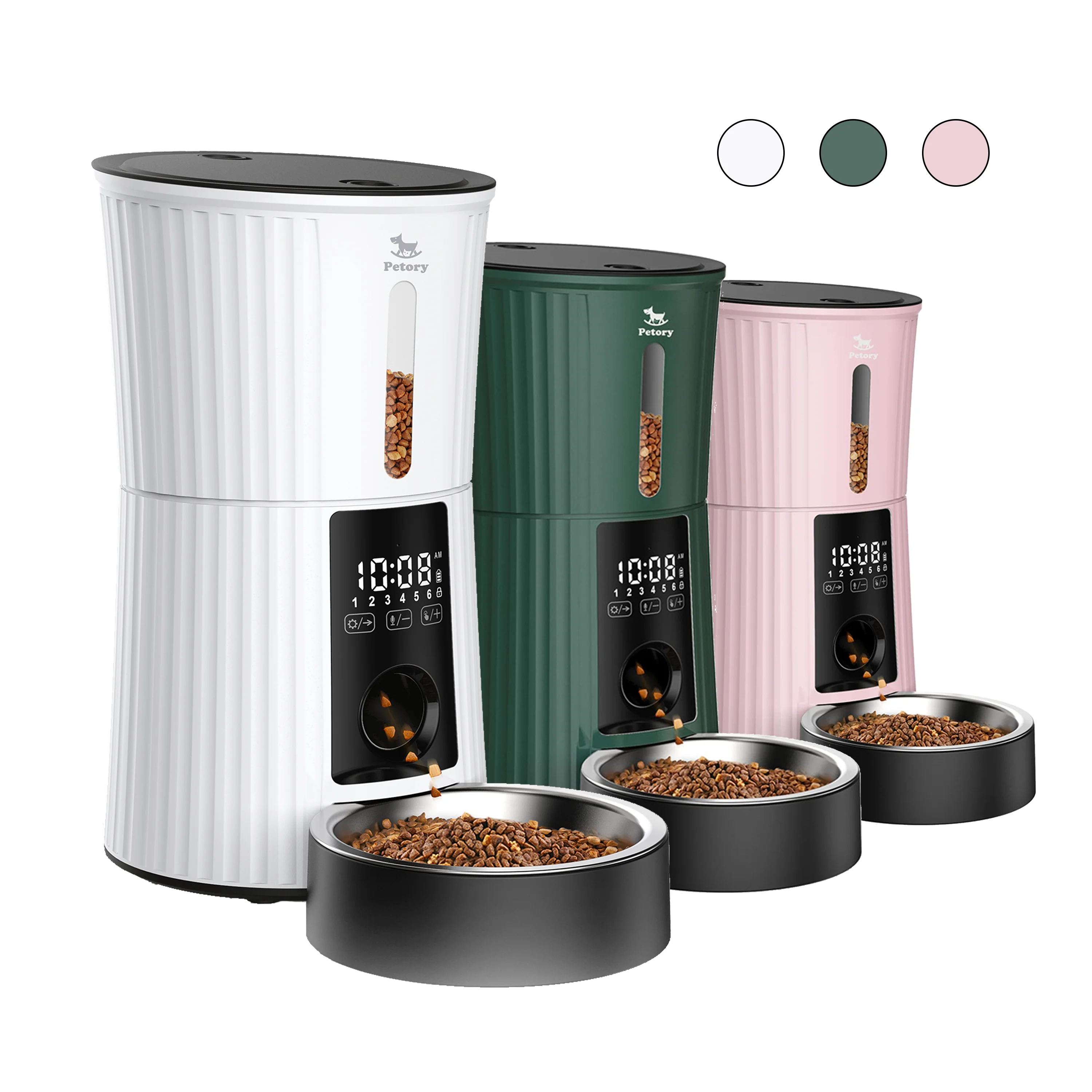 

Smart Automatic Cat Dog Pet Feeder 4L Dry Food Treat Dispenser Electric Auto Pet Food Timed Feeders for Puppy Cat Dog