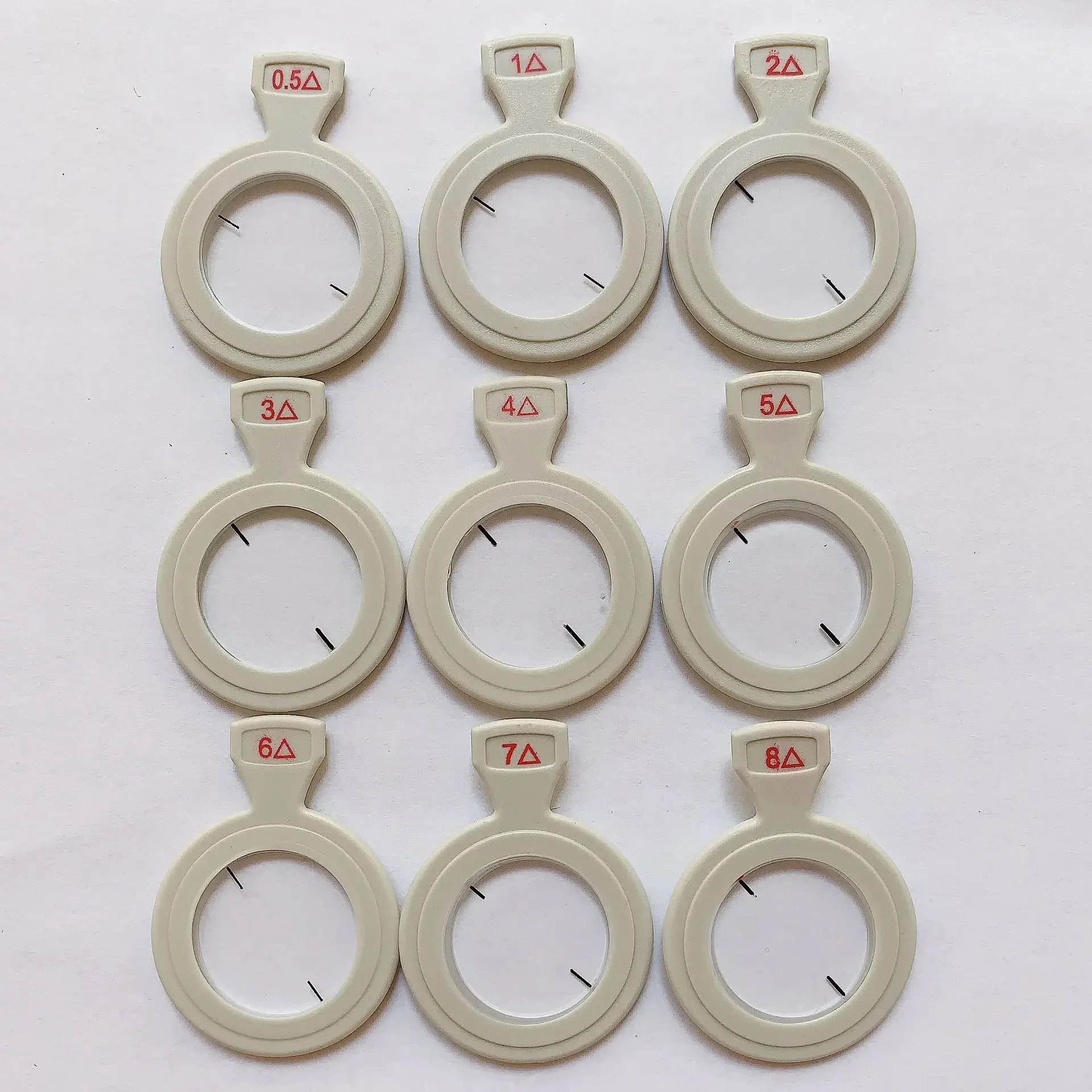 Optical Instrument Top Quality Prism  Optometry auxiliary film prism insert prism 0.5 dial 1max 2max 3max 4max 5max 6max 7max 8
