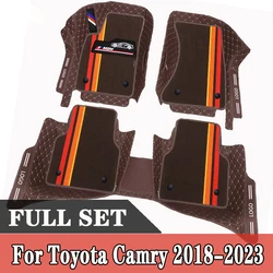 For Toyota Camry XV50 2018-2023 Pure oil version Car Floor Mats Accessories Leather Carpets Auto Interior Styling Protect