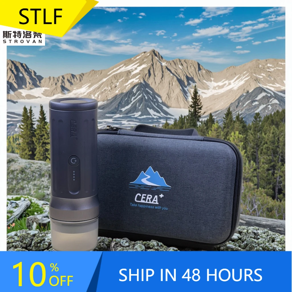 

STLF Electric Coffee Maker Newest 20 bar 58mm Automatic Espresso Handpress Pod Portable Coffee Machine Electric Hotel PCM03S MAX