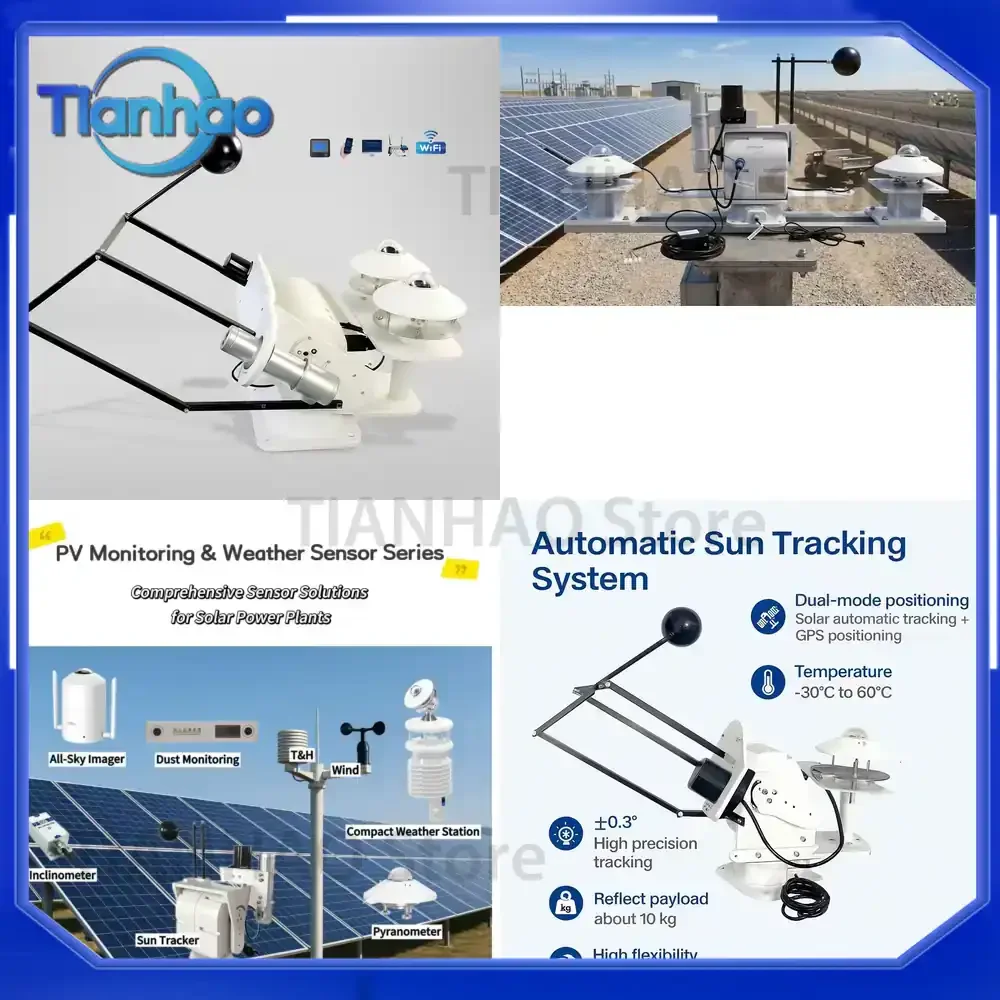 High Precision Dual-Axis Solar Tracking System for Automatic Sun Direction Monitoring in Solar Power Generation