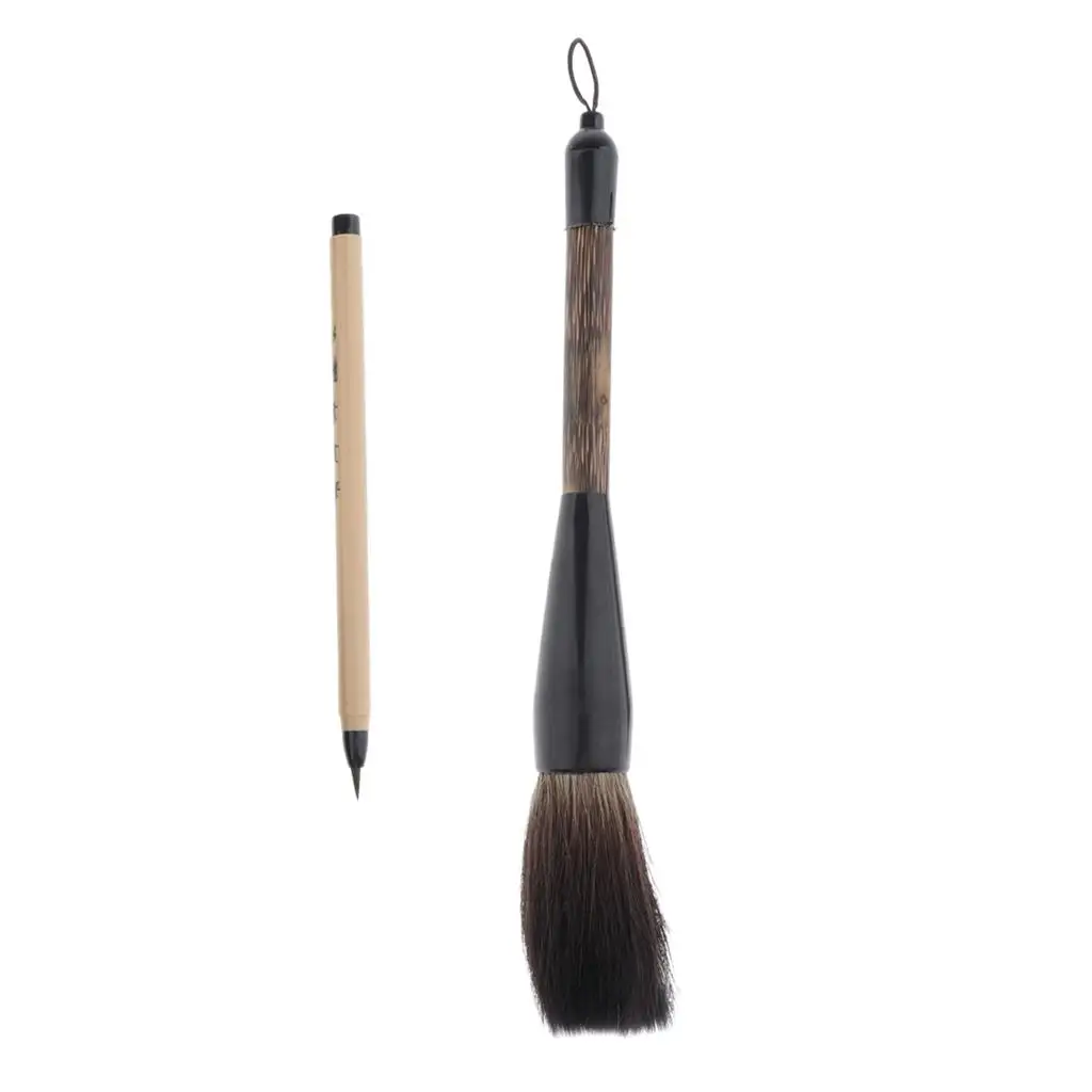 Chinese Calligraphy Drawing Brushes Wolf Hair Bamboo Shaft Artistic Brush for Mandarin Calligraphy Notebook