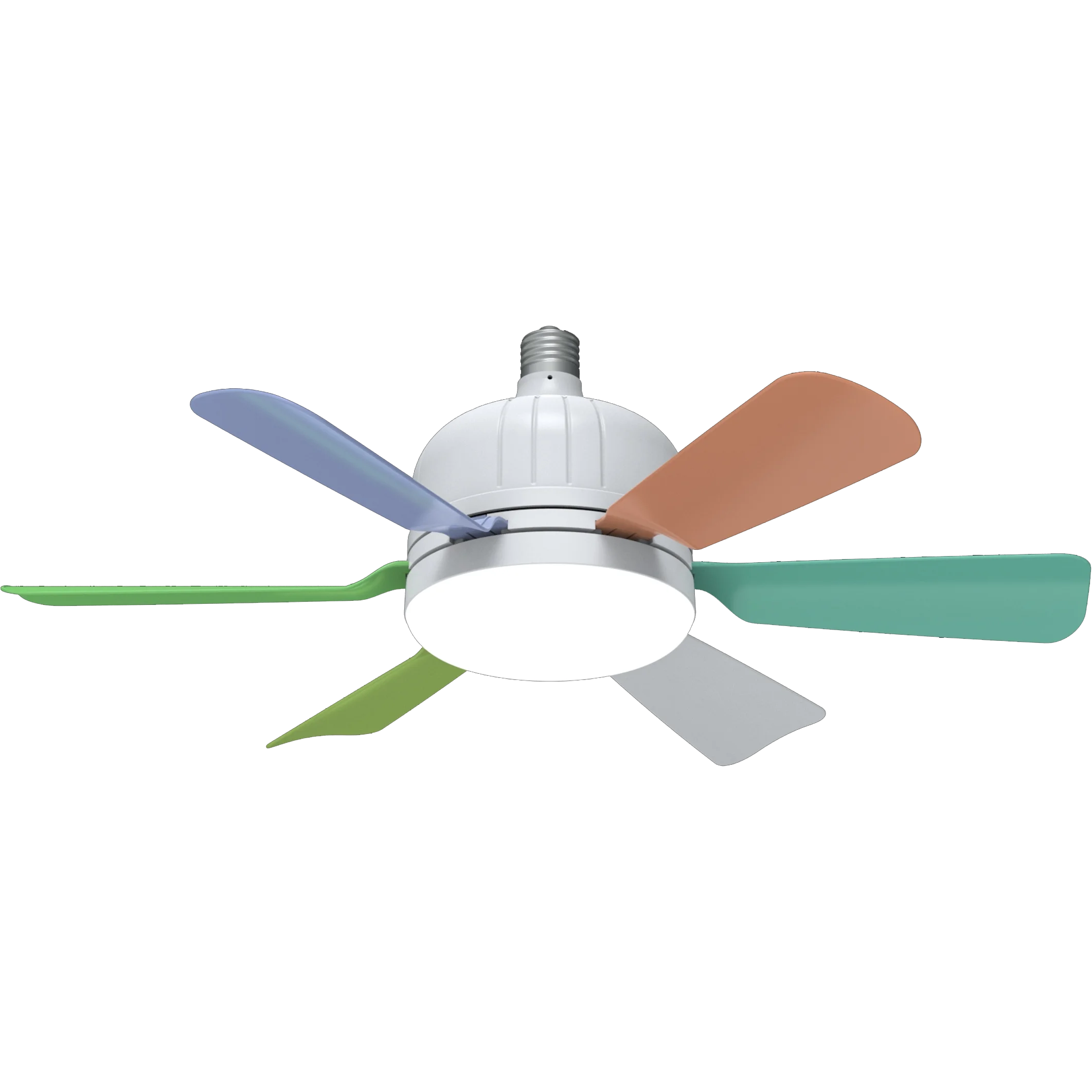 

Multi-functional Ceiling Fan Lamp E27 Socket Remote Controlled 3 Color Light 3 Fan Speeds Timer Bedroom Dining Room Decorative