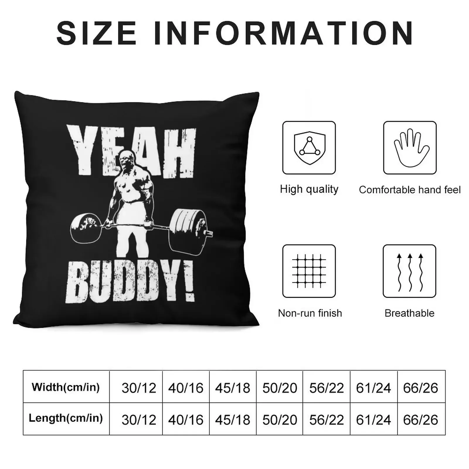 Ronnie Coleman Yeah Buddy Throw Pillow anime girl Couch Pillows Cushions For Sofa Pillow Cover pillow