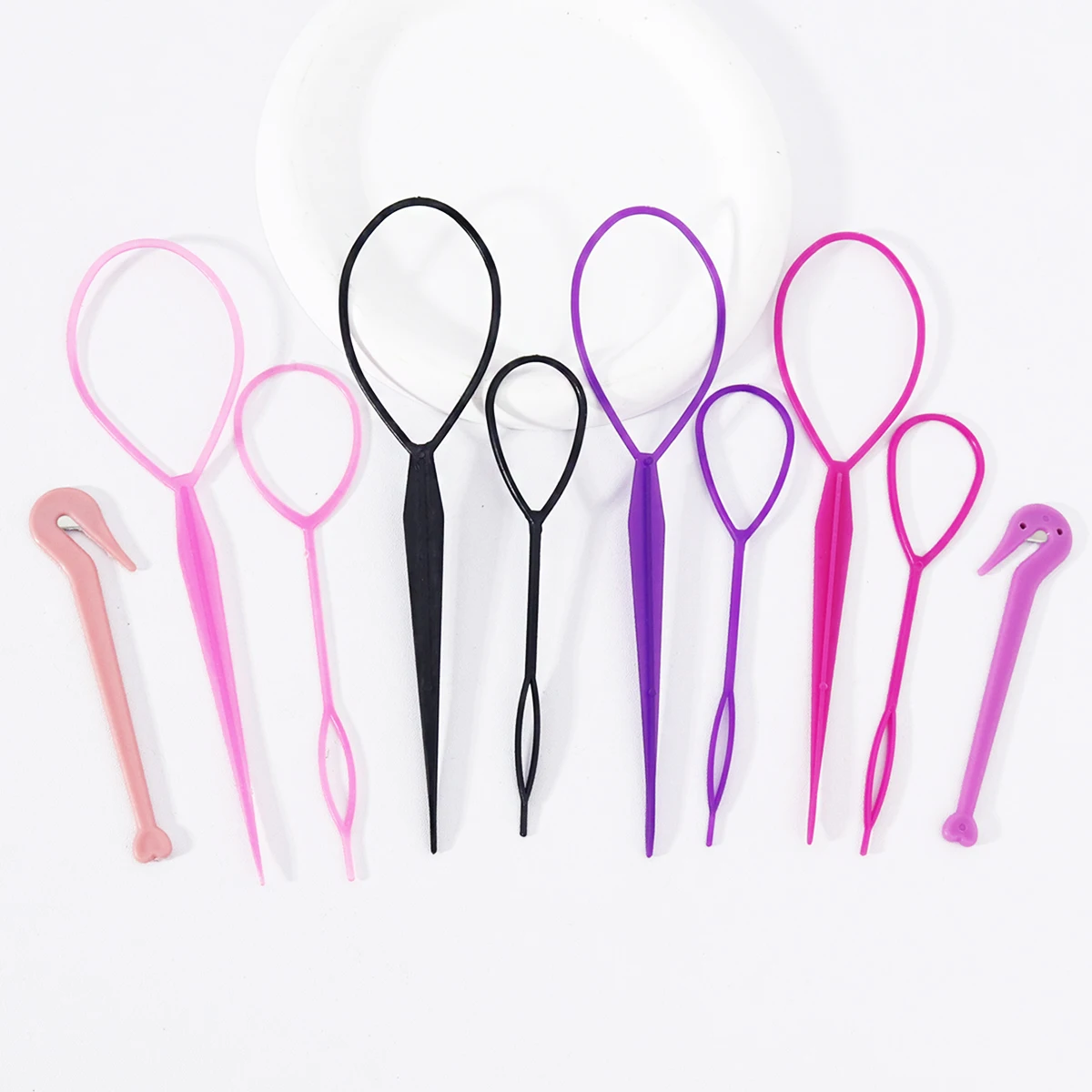 

10 pieces/set of French weaving tools,with headband cutters,suitable for hairstyle design Special for real hair wigs