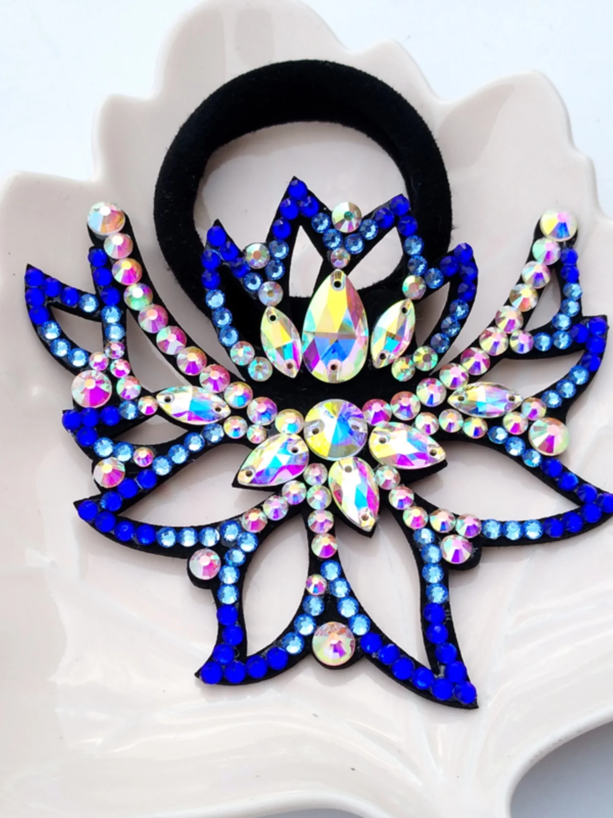 Artistic Gymnastics Ice Skating Crown Bun Headband Children's RG Girls Performance Competition Hair Accessories Hair Ties
