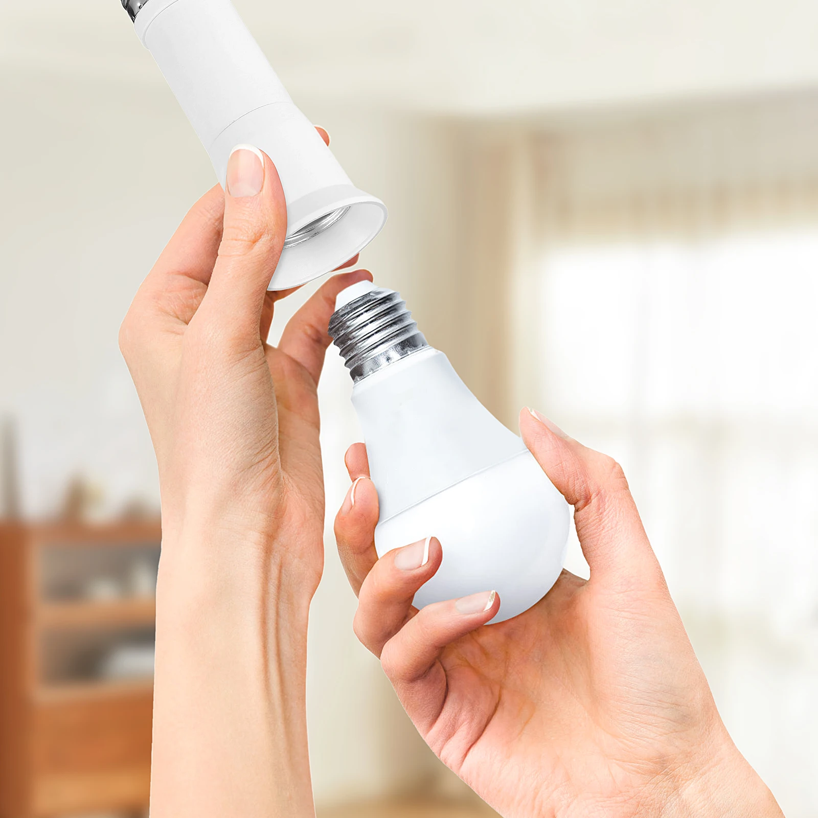 

2pcs E27 Light Extension Rod For Recessed Fixtures Extendable Bulb Adapter Lamp Holder Electric Extender Lighting Supply Socket