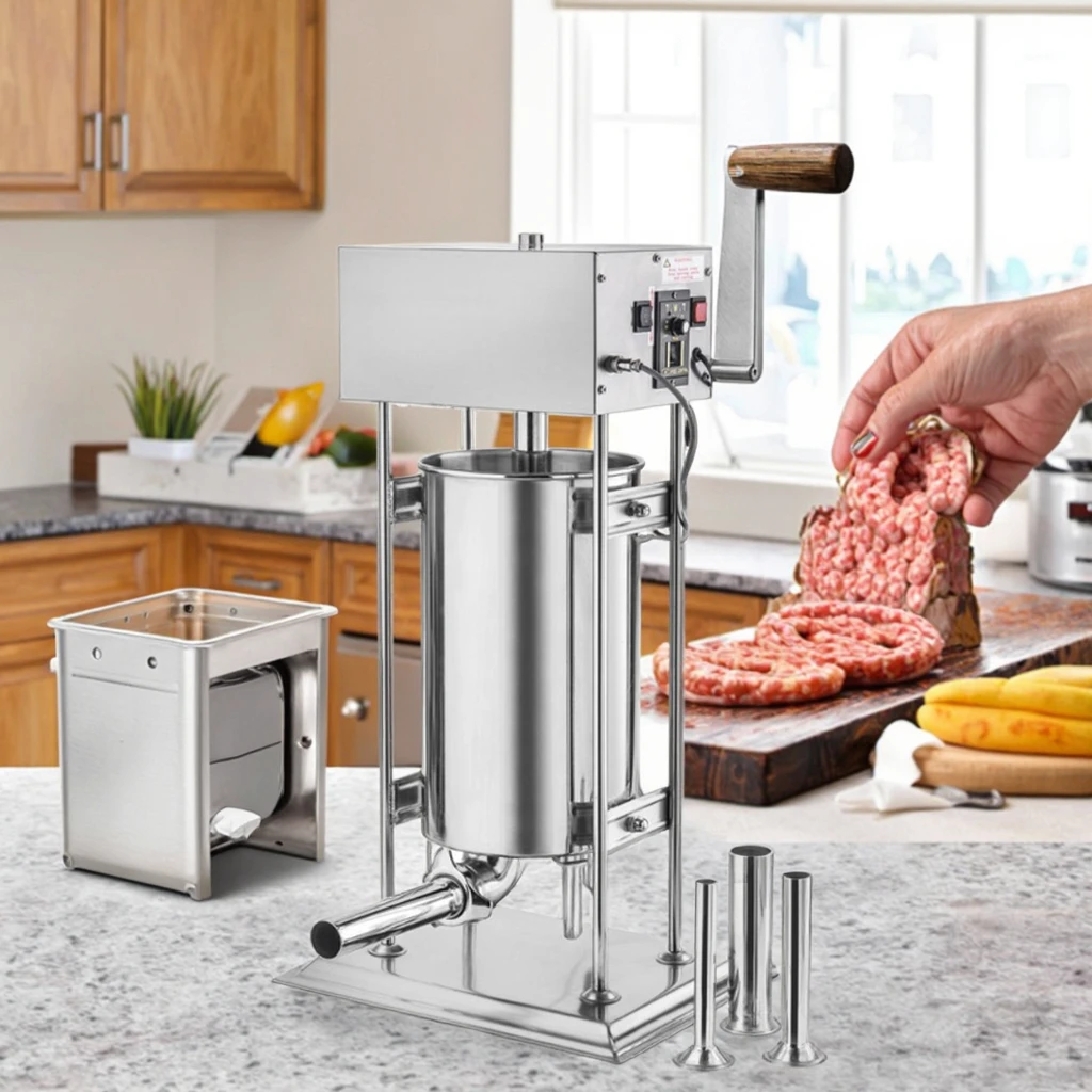

Electric & Manual Sausage Stuffer Maker Efficient Sausage Filler & Filling Machine