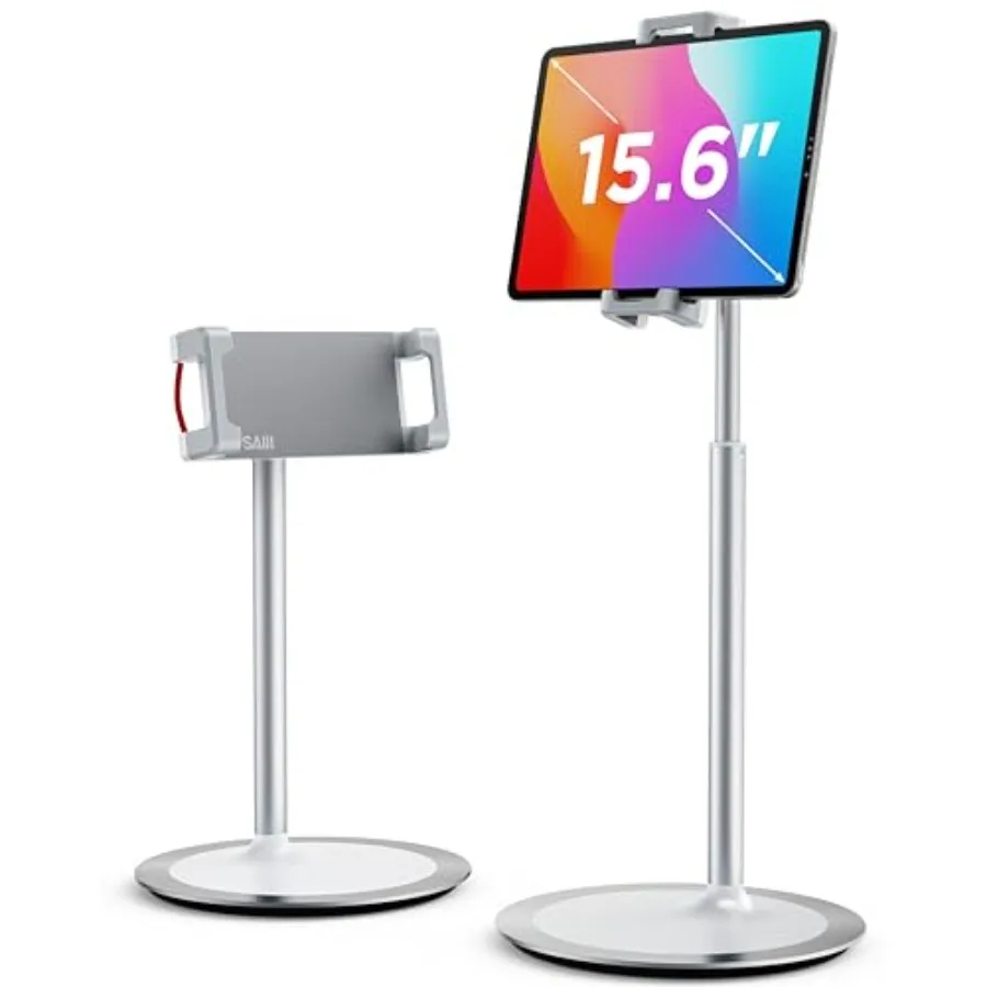 

Tablet Stand Holder Extra-Height Adjustable Kindle Stand 360 Degree Rotating iPad Holder Aluminum Alloy Cradle Mount Dock for 4