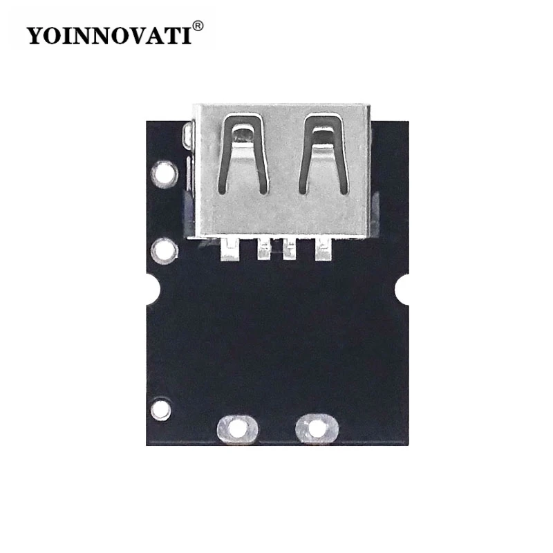 USB Type-C 5V 2A Boost Converter with Battery Protection & LED Display - Step-Up Power Module for DIY Lithium Chargers