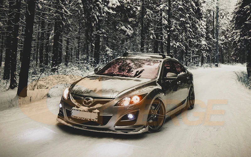 For Mazda 6 Mazda6 Atenza GH MK2 RF Remote Bluetooth-Compatible APP Multi-Color Ultra Bright RGB LED Angel Eyes Kit Halo Rings