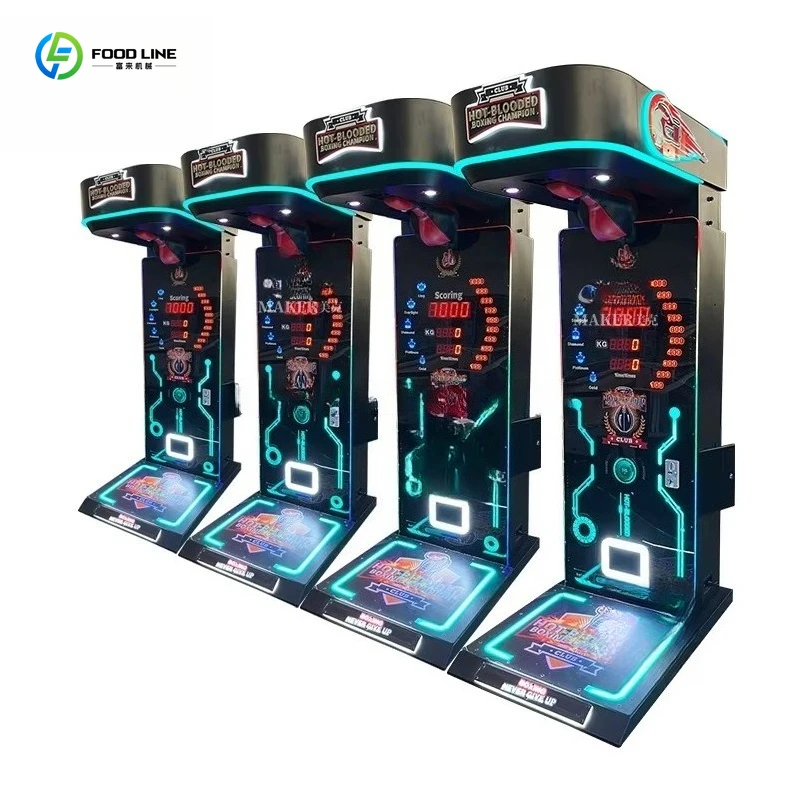 Customized Coin Operated Sports Arcade Boxing Game Console King Kick Boxing Fire Boxing Machine