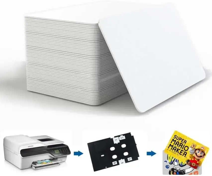 5-10PCS NFC215 White Cards Rewritable NFC NT-AG215 PVC Cards Blank Easy Convenient Programmable NFC Business Card Chip 504Bytes