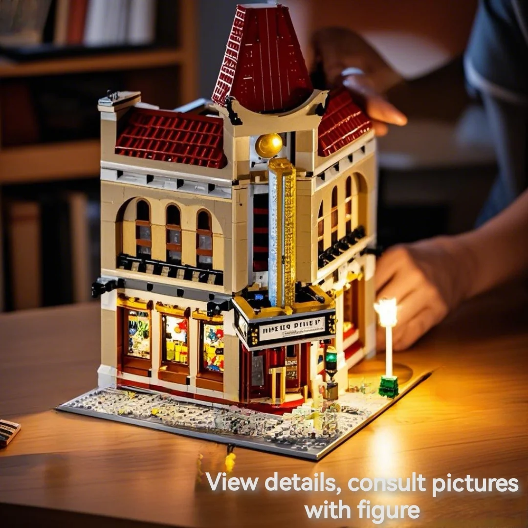 

IN Stock 2196 PCS Palace Cinema Building Blocks Bricks Birthday Gift Compatible 10232 15006 christmas Toys