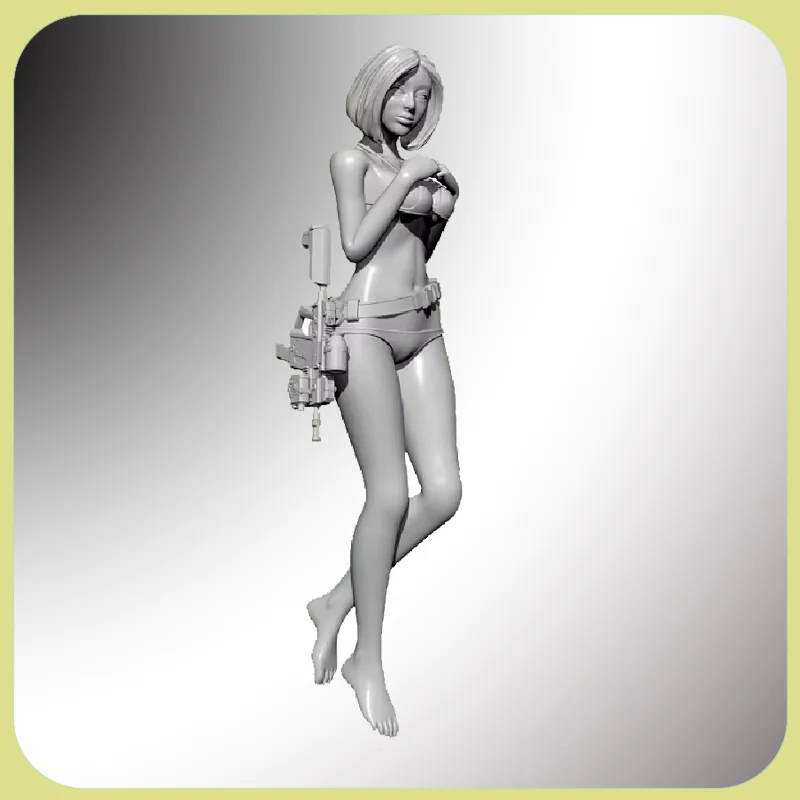 

75mm Resin Model Figure X Detective Series Soldier Gk Micro Miniature 3d Printed White Model Toy Unassembled And Unpainted Kit