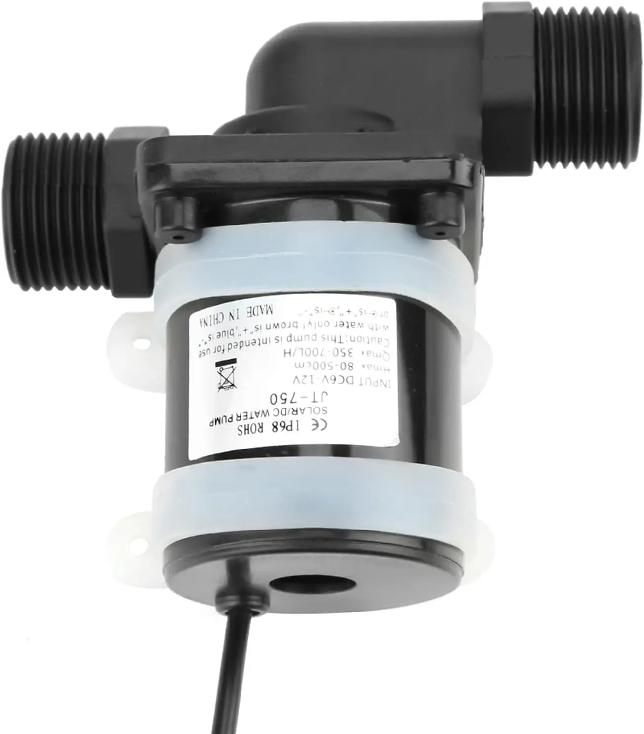 12V 24V DC Multifunctional Brushless Water Pump DC Pump Booster Pump Warm Air Water Cooled Circulation Pump 1/2" DN15 image 4