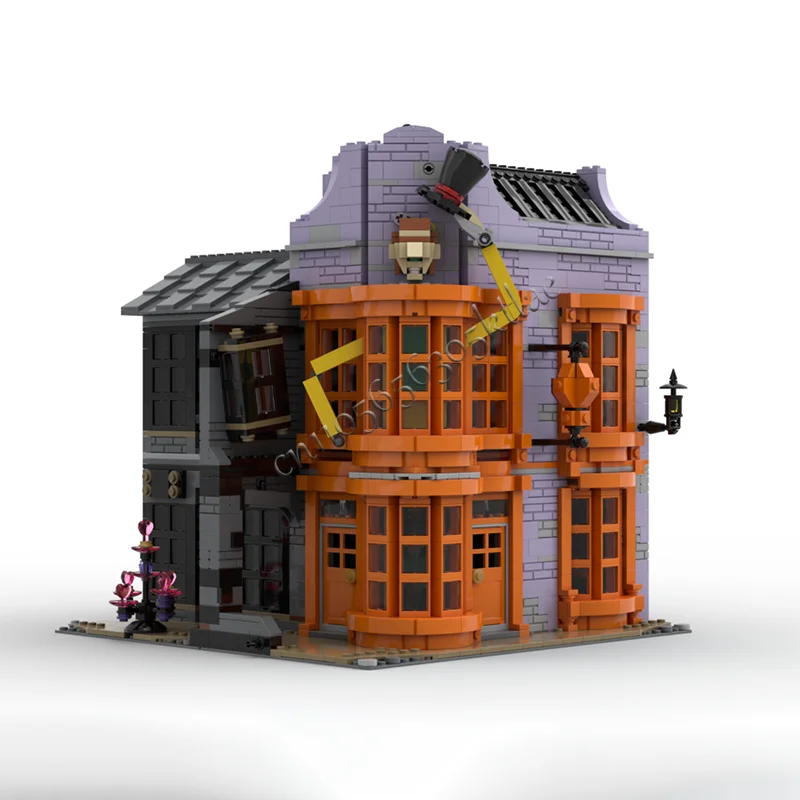 2258 PCS MOC Famous Movies Series Modular Wizard Wheezes Model Architecture Building Block Diy Children Assembly Bricks Toy Gift
