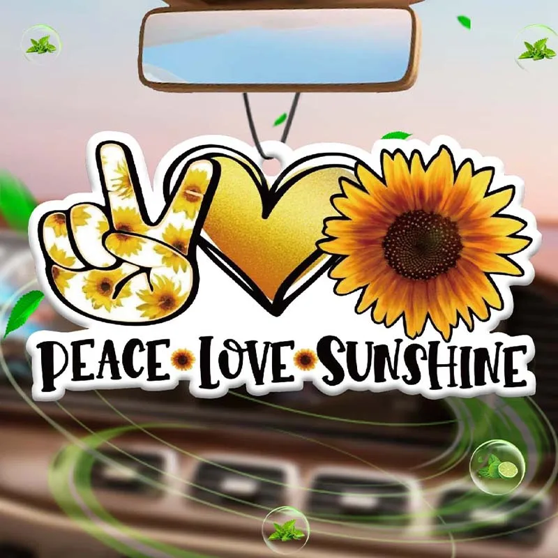 Love of peace sunshine sunflowers love car incense car perfume perfume lasting stay pendant air outlet fragrance bag