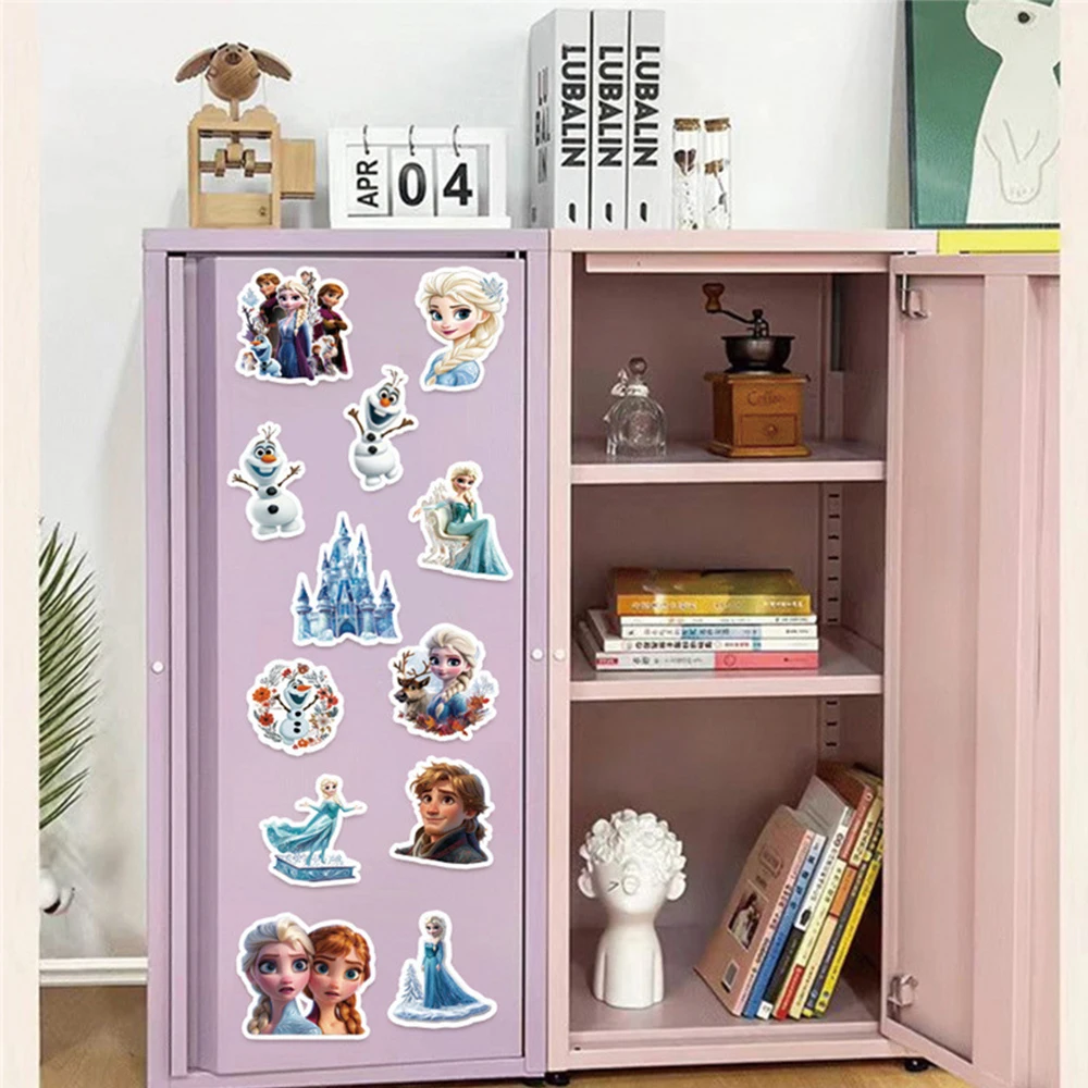 50 Stück Cartoon Elsa Aufkleber Prinzessin Anna Niedliche Sticker für Laptop, Handy, Kühlschrank, Koffer, Tagebuch, Scrapbooking – Detail 6