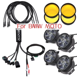 WOYO For BMW R1200GS R1200RT R1250GS F650 F750 F850 F900 Motorcycle light Control with lamp, Dim Light by Original Buttons