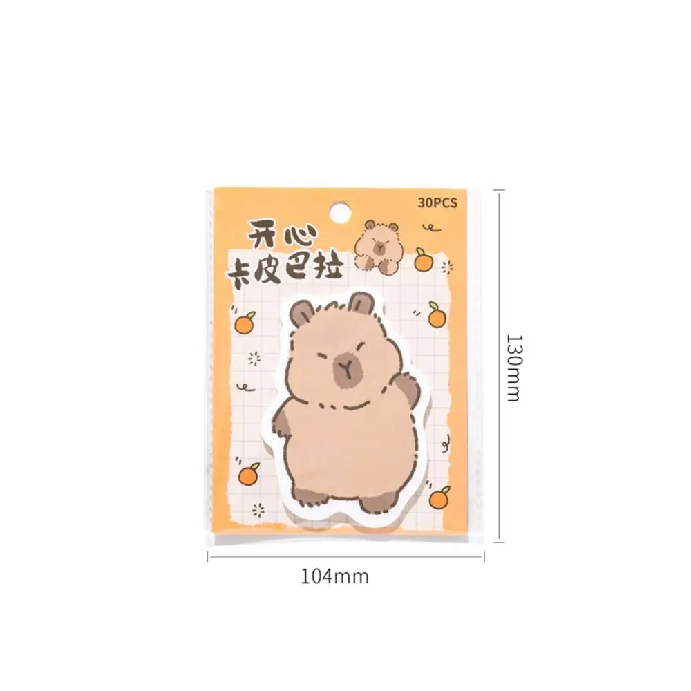 Capybara Cartoon animals Memo Pad Sticky Notes Pad Decorative Stationery Stickers Office School Supplies children\'s day gift