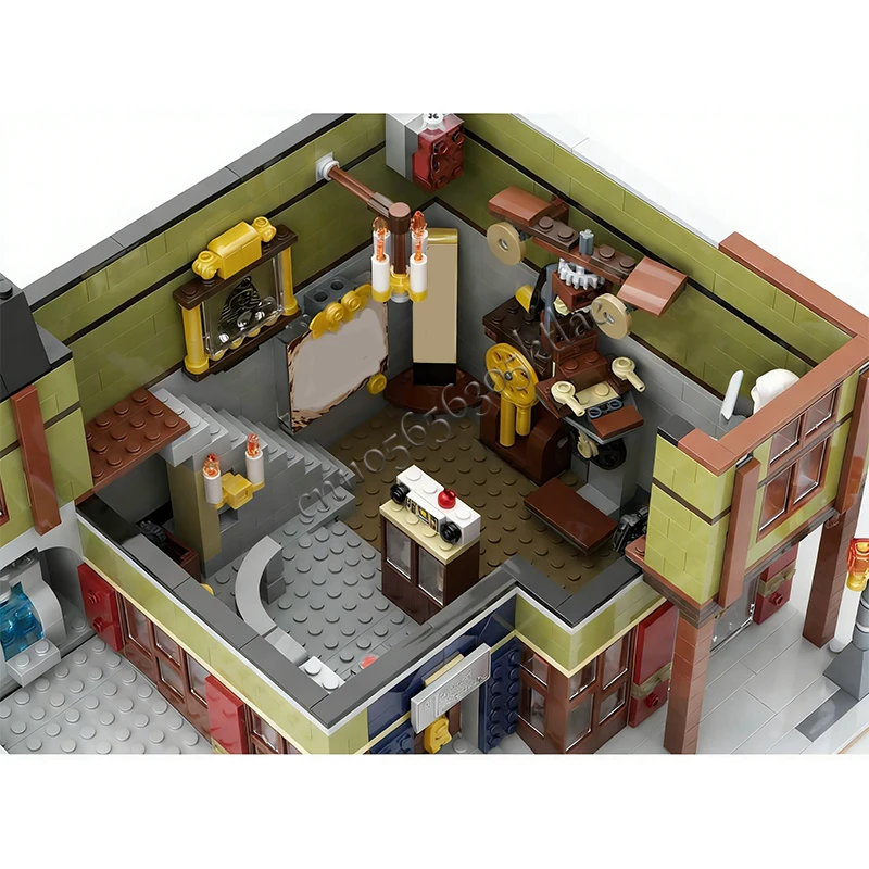 1659 ELEMENTÓW Średniowieczny Antyczny Dom z Półdrewnianą Konstrukcją MOC Personalizowany Modułowy Zestaw Klocków Technologicznych DIY Zabawka Prezent Urodzinowy