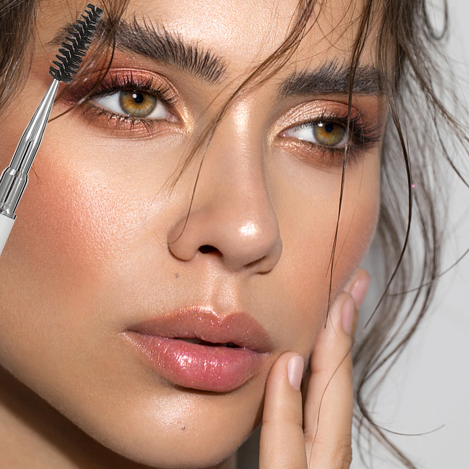 

2Pcs Eyelash Brush Eyebrow Brush Natural Lash Comb Makeup Tool for Eyelash Extensions and Grooming Mascara Wands