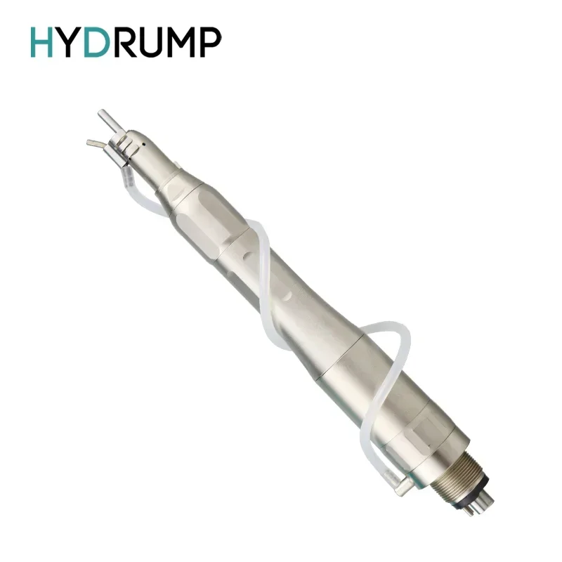 Dental 1:1 Contra Angle Straight Nose Cone Air Motor 2 / 4 Holes Low Speed Handpiece External Water Spray for 2.35mm Burs