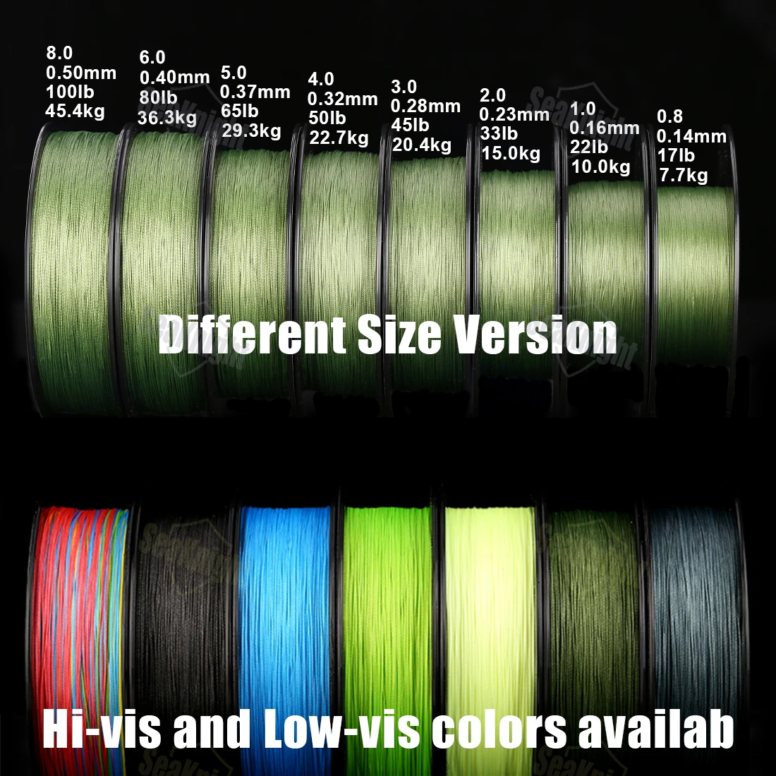 SeaKnight Brand X9 Serie 150M Geflochtene Angelschnur 9-fach geflochten PE Glatte Multifilament-Angelschnur mit UV-Schutz für Meeresangeln – Detail 12