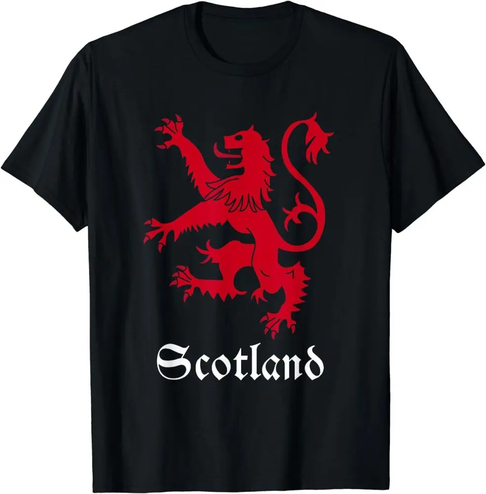 Scotland Scottish Lion Rampant Coat Arms Emblem T-Shirt Unisex T-shirts Cotton Luxury Brand Vintage Oversized