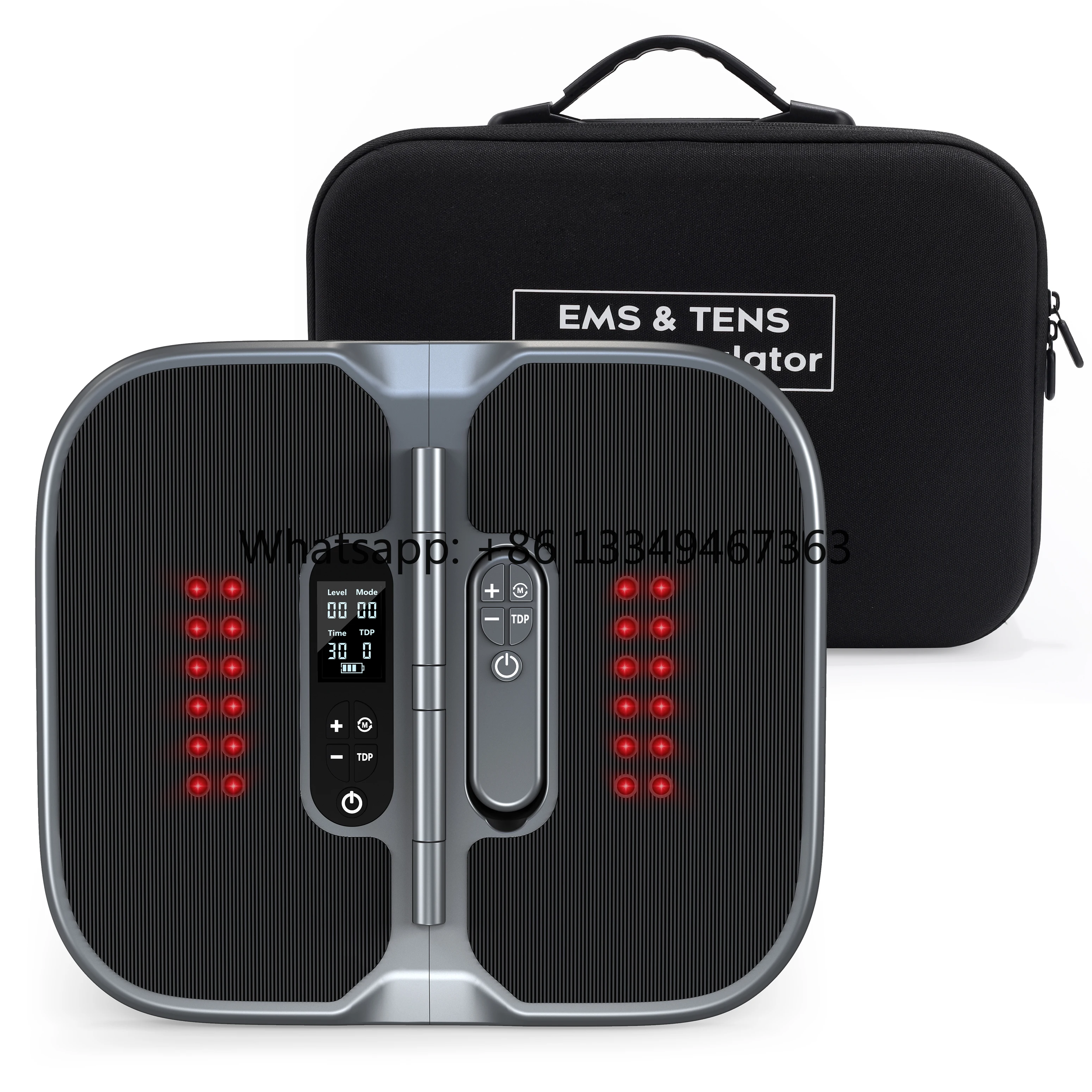 

EMS & TENS Foot Nerve Muscle Massager Electric Foot Stimulator Improves Circulation Feet Legs Circulation Machine Relieves Pains
