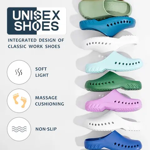부드러운 병원 의사 간호사 나막신 외과 샌들 의료 슬리퍼 여성 남성 EVA 미끄럼 방지 수술실 실험실 신발 실내 2441
