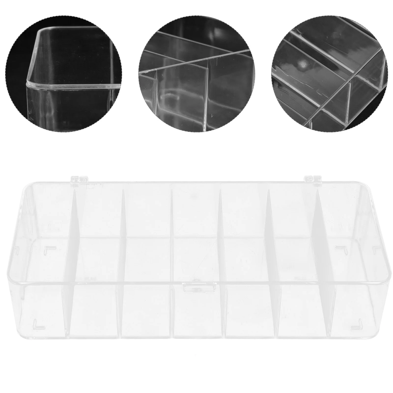 7 Compartment Covered Storage Box for Tea Bags Coffee Sugar Packets Business Cards Heavy Duty Large Capacity Hotel Restaurant