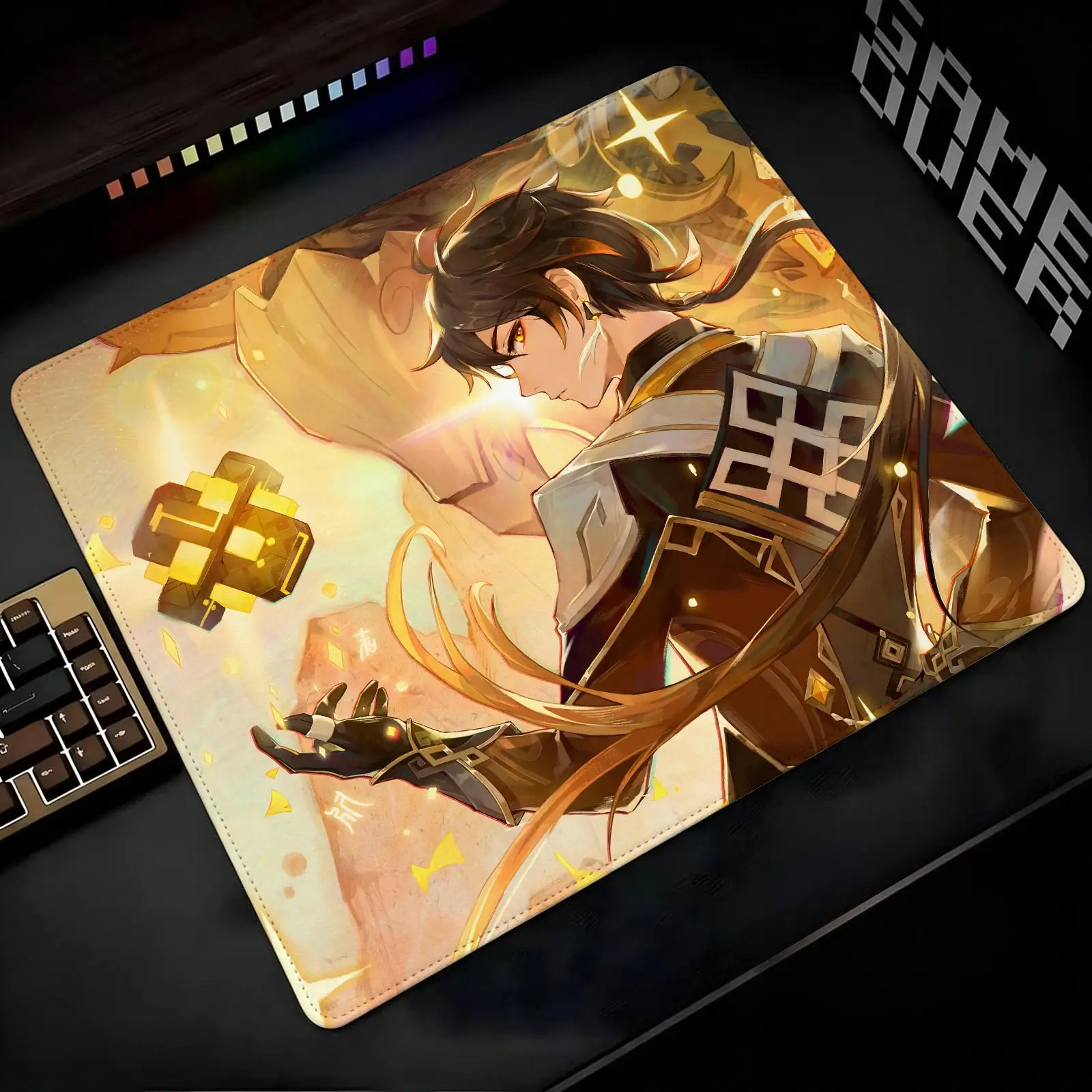 Mouse Pad Regular gaming mouse pad Office mouse pad Laptop desk mat Stitched edge S/M/L size mouse pad  Genshin Impact ZhongLi