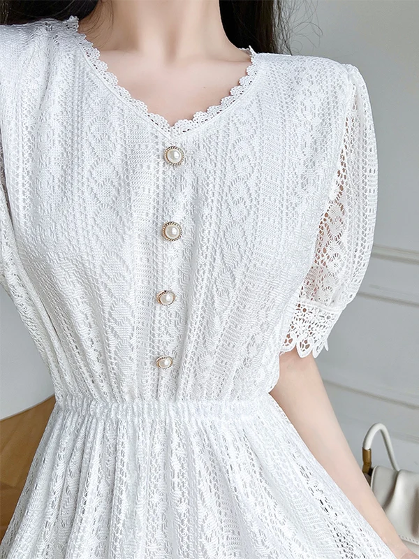 กระโปรงยาวทรงเอ Belle Svel Lace Dr รุ่น Sweet Sle Princ สำหรับผู้หญิง ดีไซน์เว้าช่วงเอว ยืดหยุ่น กระชับสัดส่วน สวยงามดุจเทพธิดา