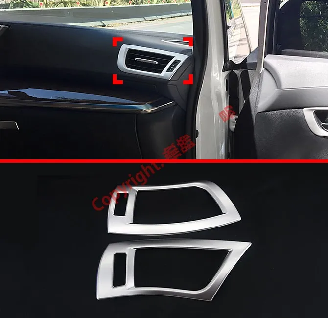 ABS Side Air-Condition Vent Outlet Cover Trim For Toyota Alphard Vellfire AH30 2016 2017 2018 2019 2020 Car Accessories Stickers