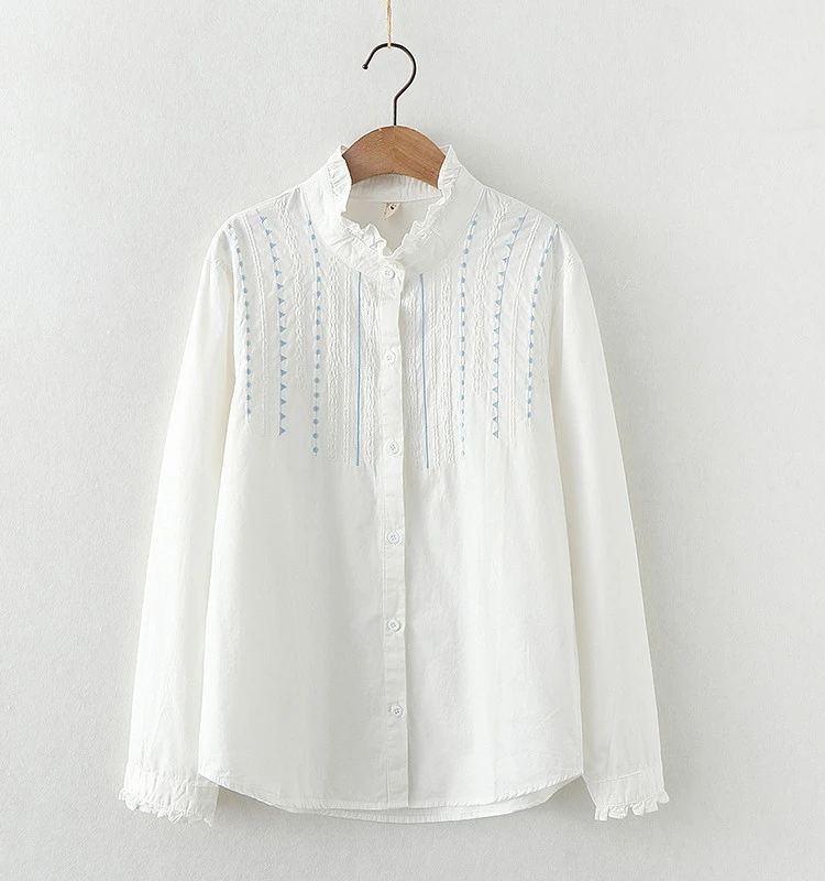 

Художественная вышивка с бахромой, длинный рукав, свободный крой, хлопковая ткань, детали с пуговицами, в уличном стиле